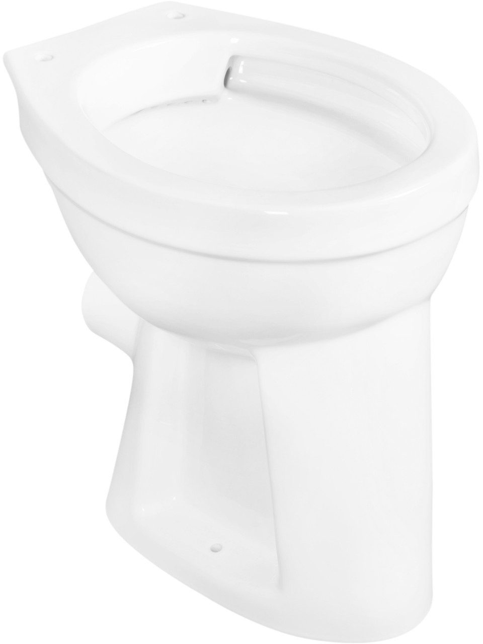 CORNAT Tiefspül-WC Cornat Stand WC Flachspüler spülrandlos erhöht