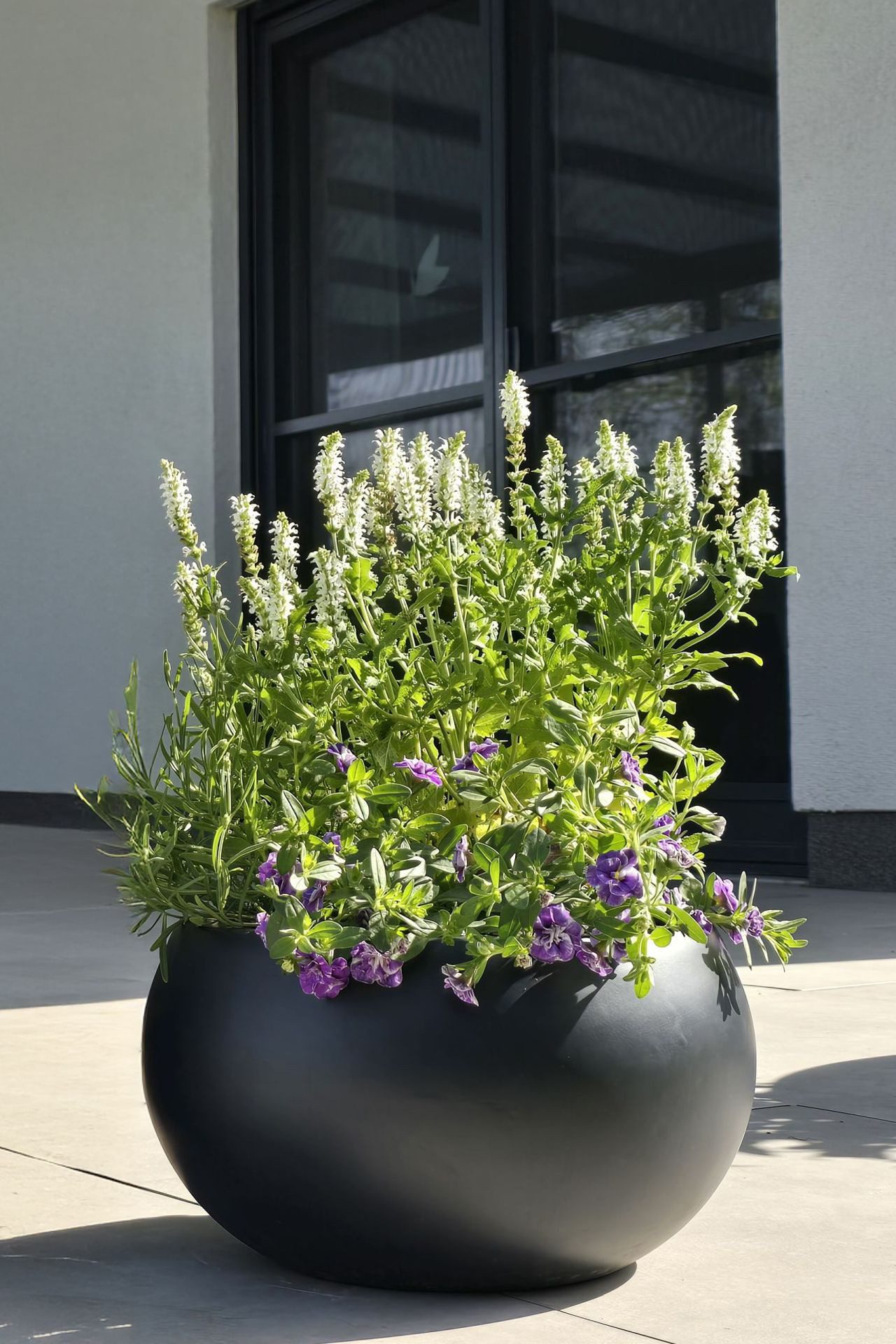 VIVANNO Blumentopf Fiberglas MORINO Rund - günstig online kaufen