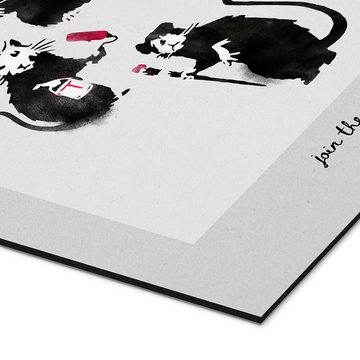 Posterlounge Alu-Dibond-Druck Editors Choice, Banksy - Rats, Modern Malerei