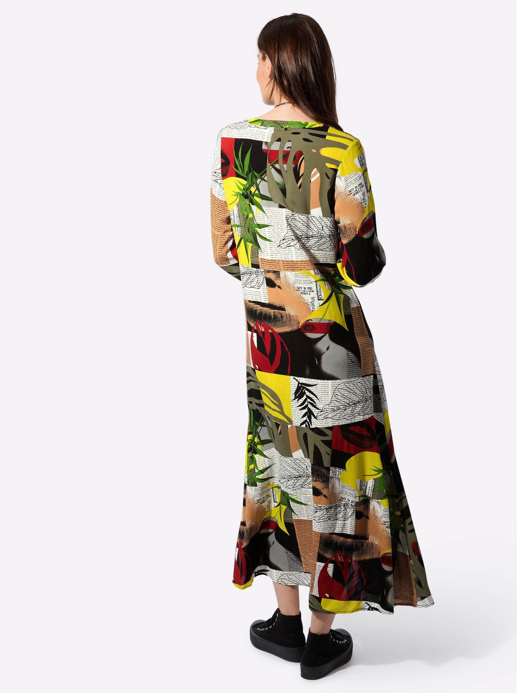 Witt Druck-Kleid Langarm