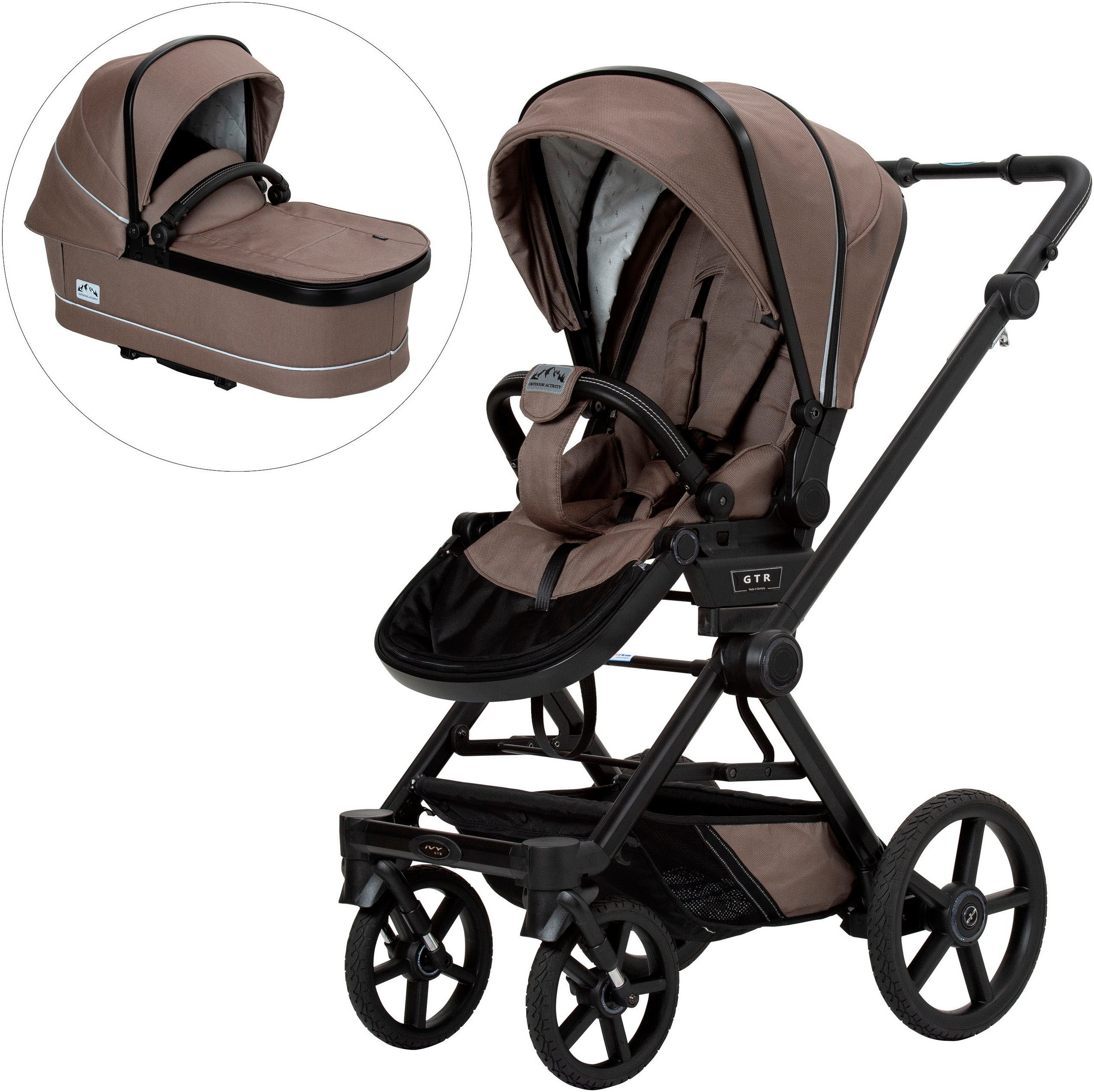 Hartan Kombi-Kinderwagen Ivy GTR Outdoor mit Falttasche, Made in Germany