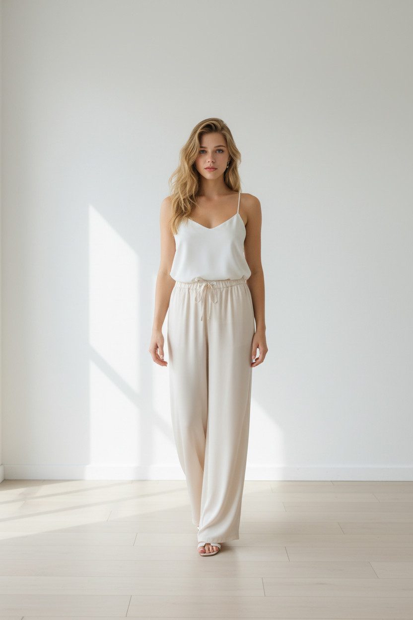Zuckerwatte Palazzohose 78104 SILK TOUCH