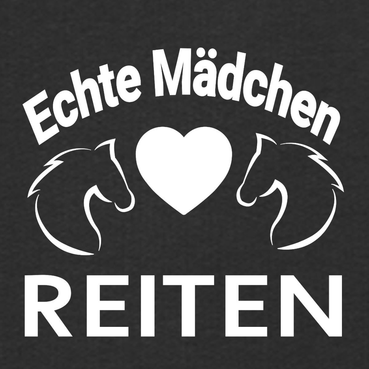 Spreadshirt Hoodie Echte Mädchen Reiten, Pferdeliebe Mädchen Kinder Premium Hoodie (1-tlg)