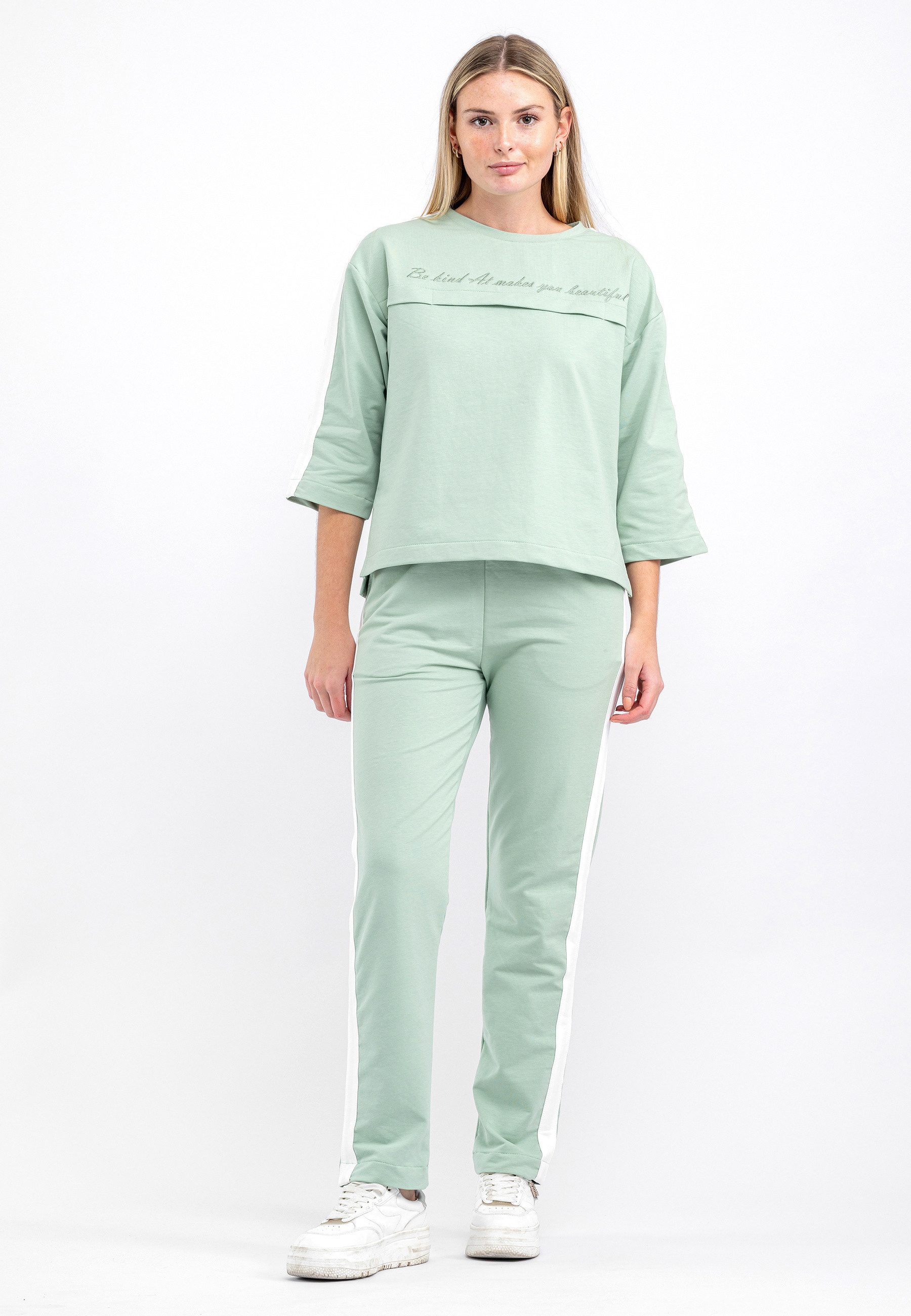 Tom Barron Trainingsanzug Two Color Tracksuit mit Be Kind At Mad You Beauti günstig online kaufen