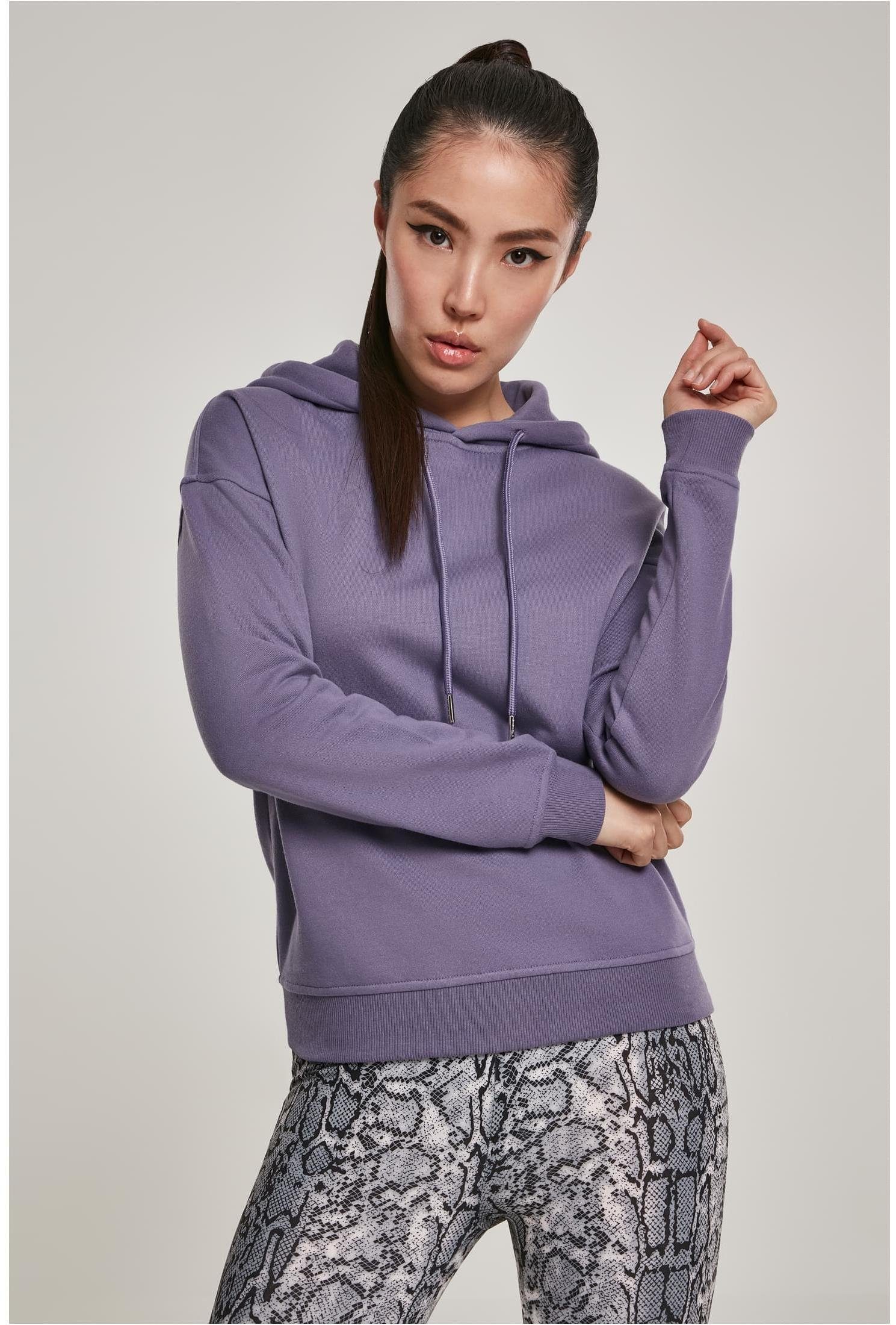 Kapuzenpullover Damen Hoody Kapuzenpullover mit breiten Rippbündchen