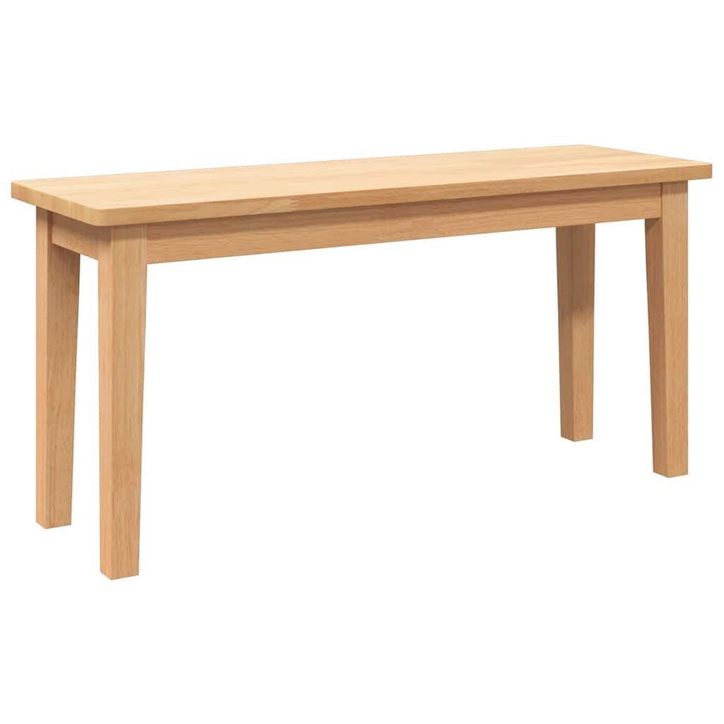 vidaXL Essbank Bank 90 cm Massivholz Gummibaum