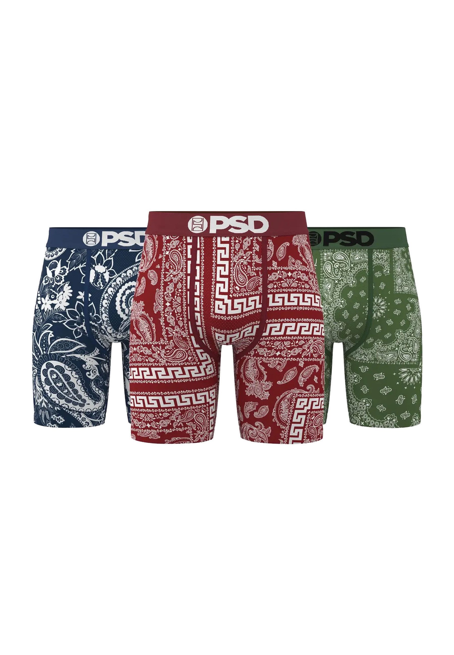 PSD Boxershorts PSD DARK BANDANA 3 BOXERSHORTS PACK (1-St) günstig online kaufen