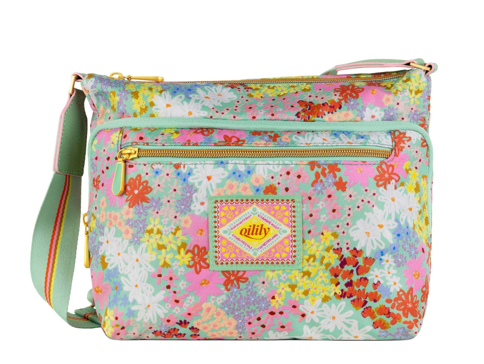 Oilily Schultertasche Stetson Shoulder Bag Vitamine Flowers