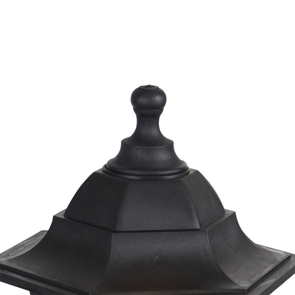 Qazqa Außen-Stehlampe New haven, ohne Leuchtmittel, E27, Schwarz, Klassisch günstig online kaufen