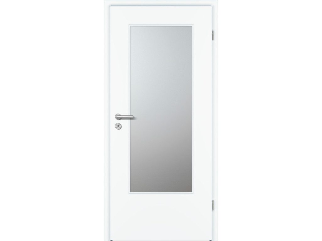 Prüm Zimmertür PRÜM Innentür mit Lichtausschnitt Standard Weiß 735×1985 mm (1-St)
