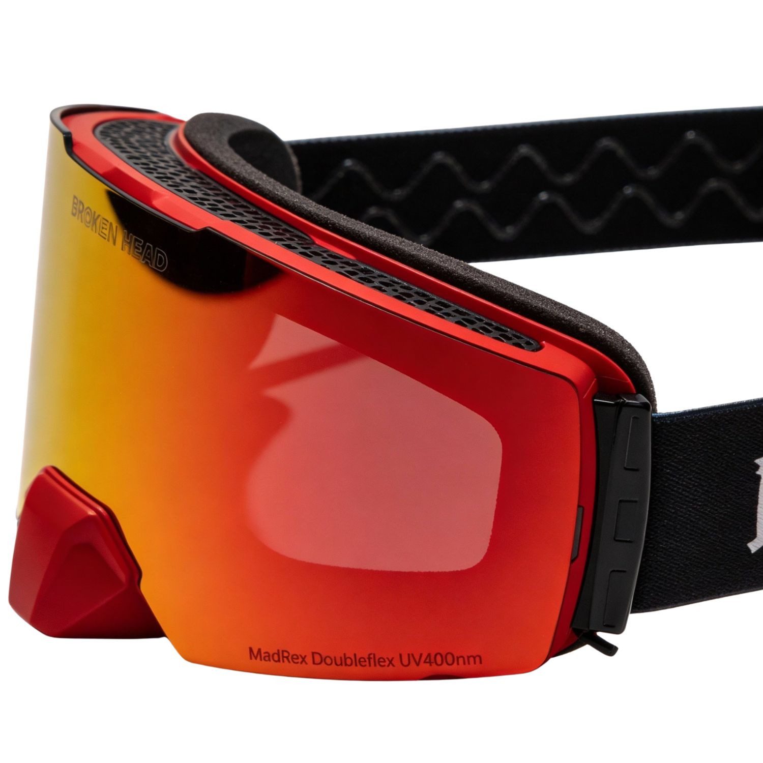 Broken Head Motorradbrille MX-Madrex, Magnetisches Glas