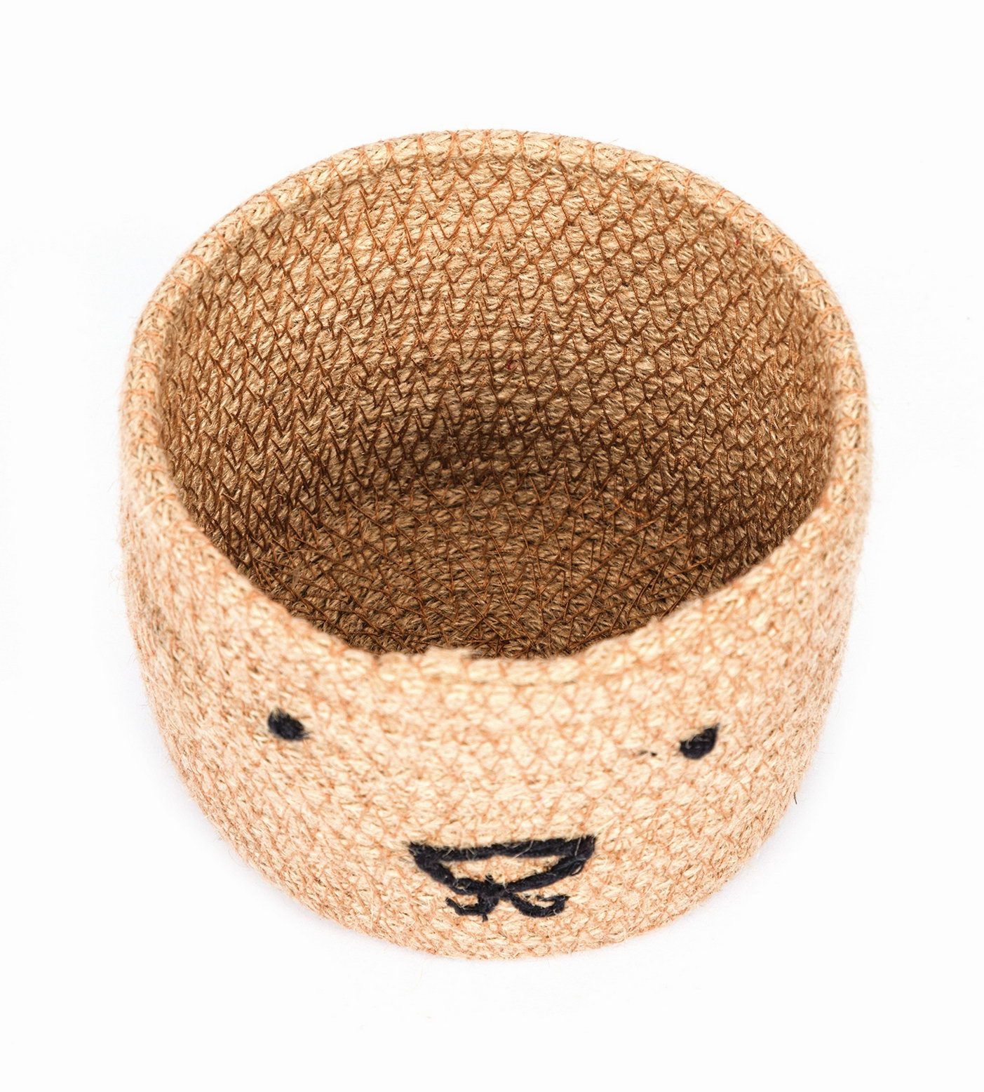El Puente Aufbewahrungskorb Korb "Bär", Handmade, Handmade