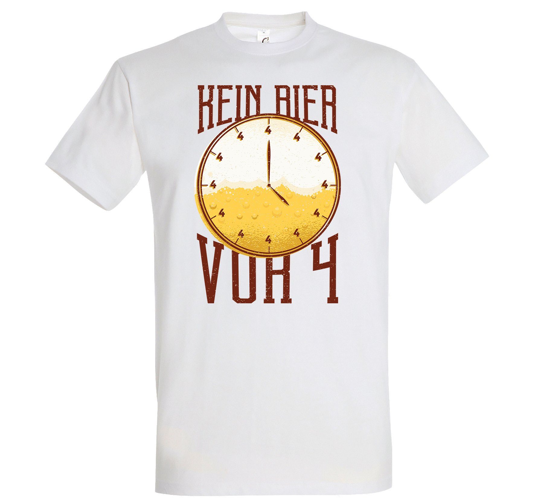 lustigem BierVor4 Shirt Weiß Designz Youth T-Shirt Herren Spruch mit