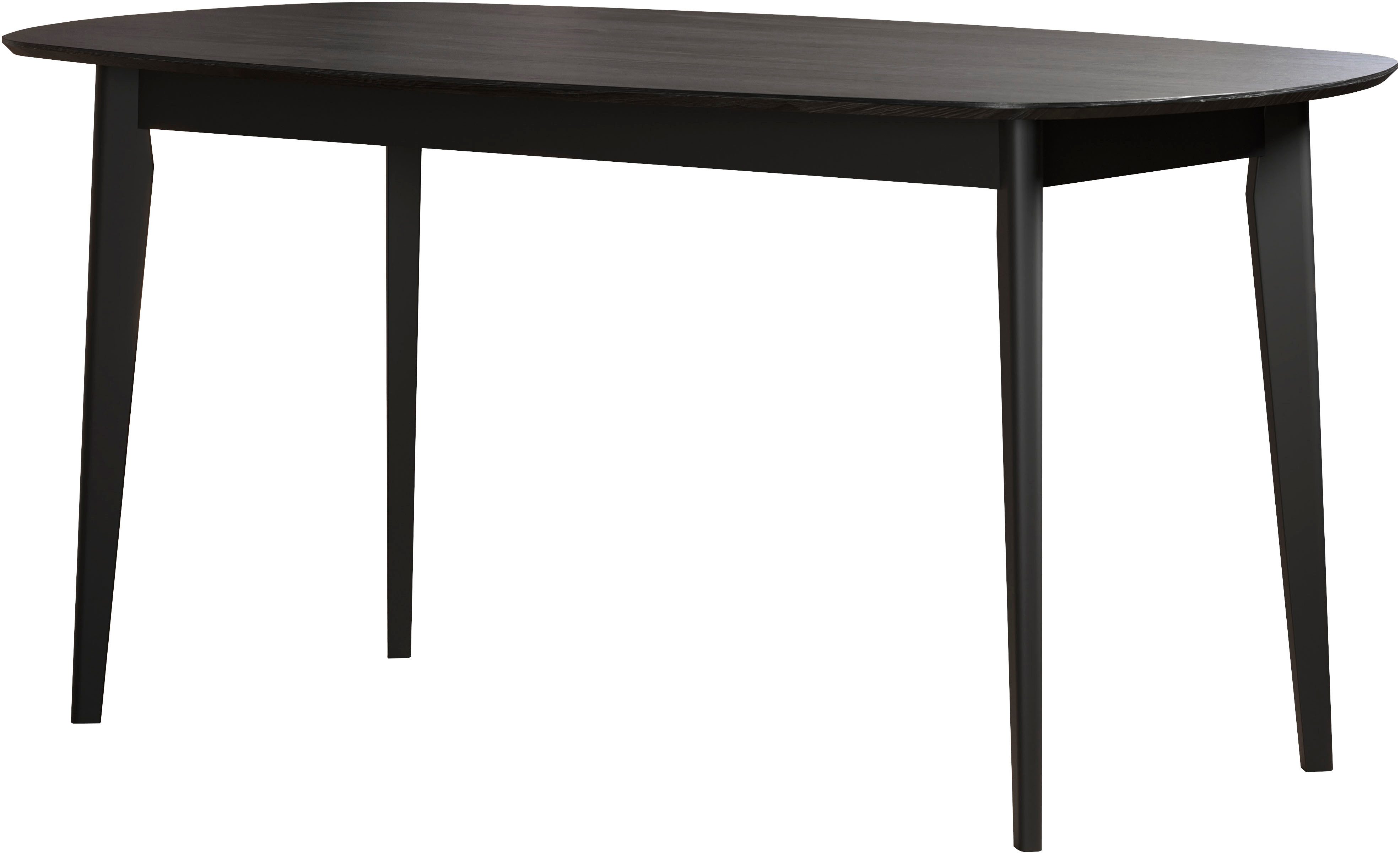 Home affaire Esstisch Ronda (1-St), Esszimmertisch oval auf Massivholzfüßen - (B/T/H) 160/90/77 cm