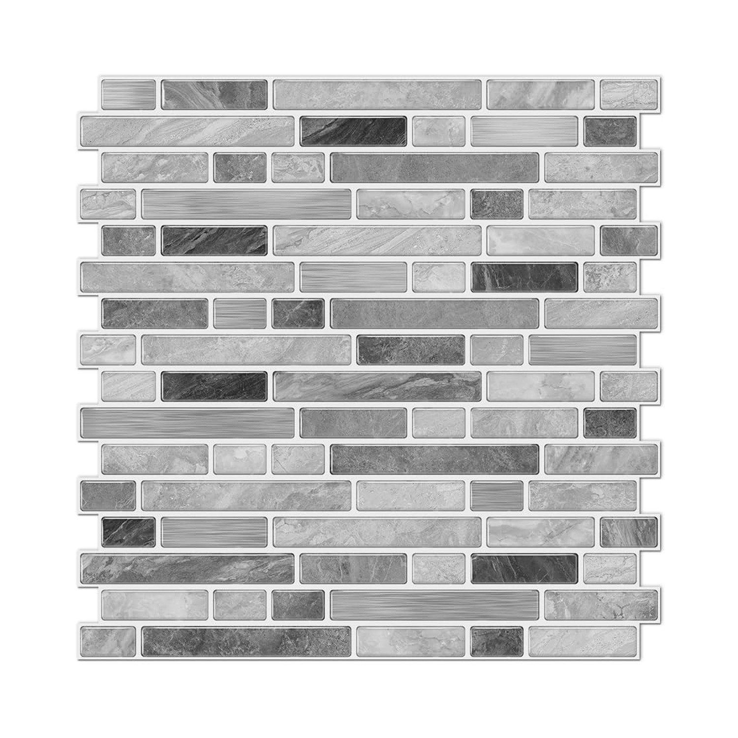 Coonoor Küchenrückwand 12 Stück Marmor-Effekt Selbstklebende Wandfliesen, ( günstig online kaufen