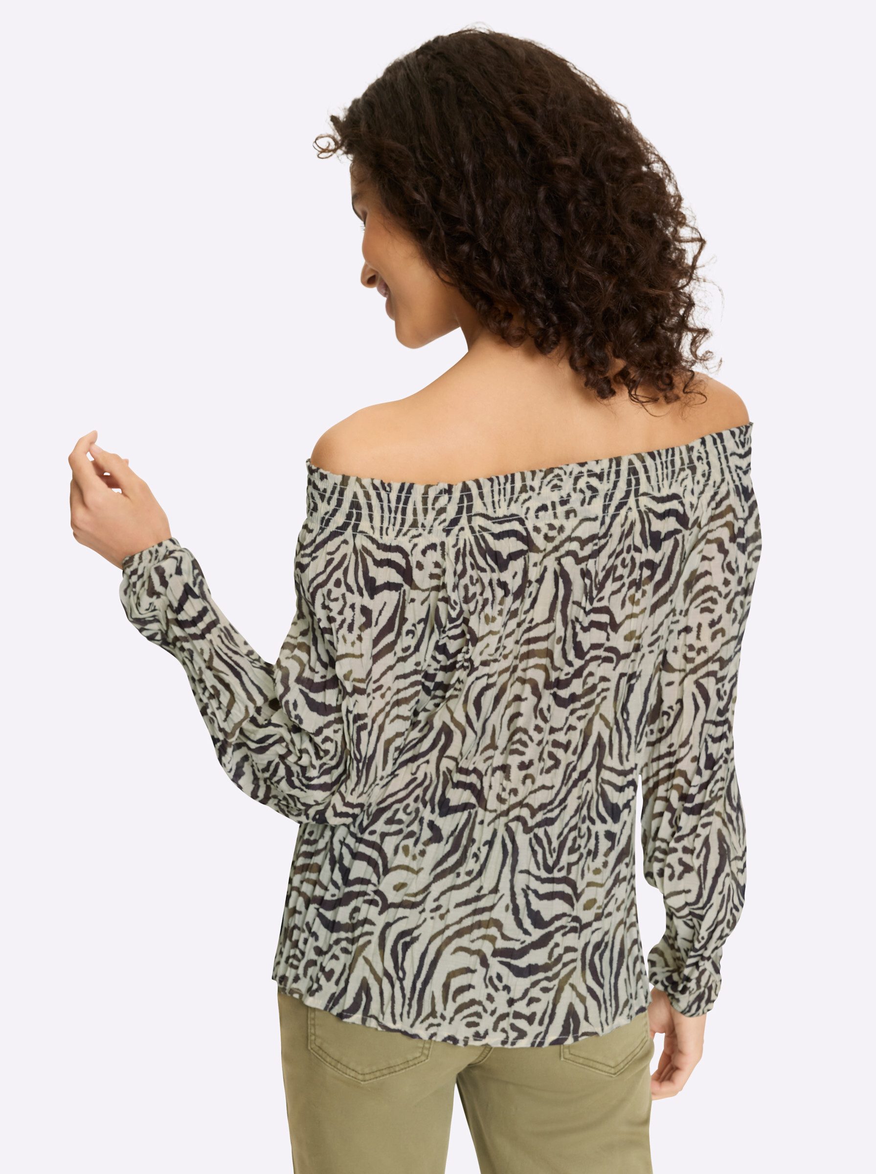 heine Klassische Bluse Druckbluse . günstig online kaufen