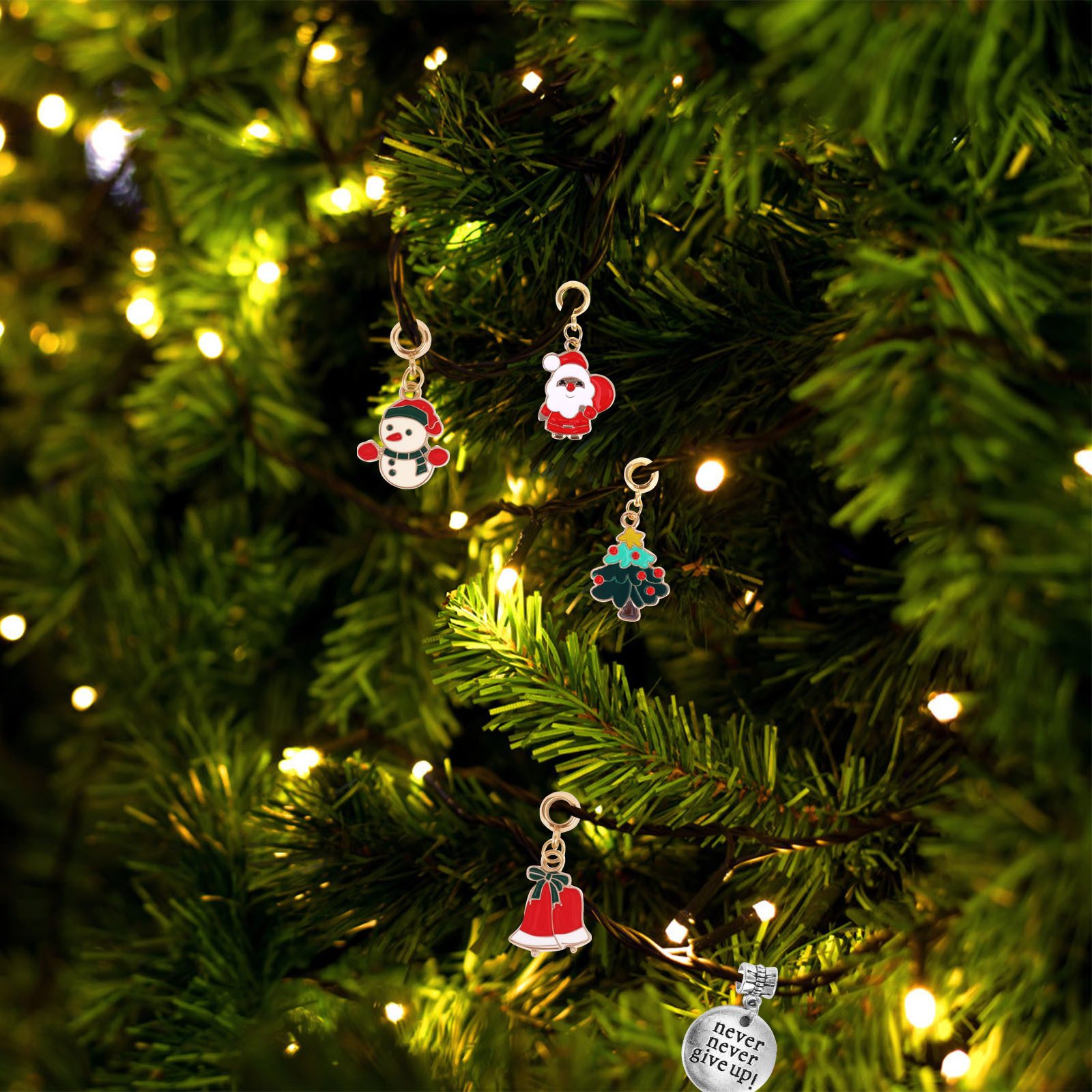 BlingBin Adventskalender Weihnachtsab Adventskalender Mädchen Armbänder machen Kit (1er Set, 24-tlg), 24 Tage Weihnachten Countdown Kalender DIY Charm Brazelett – Bild 3 von 5