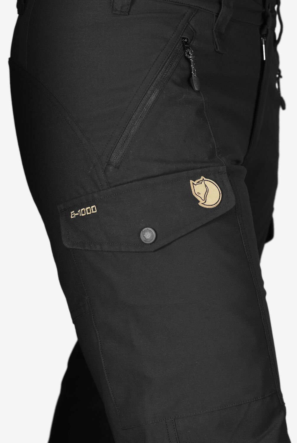 Fjällräven W Curved Trekkinghose Black Trousers Nikka