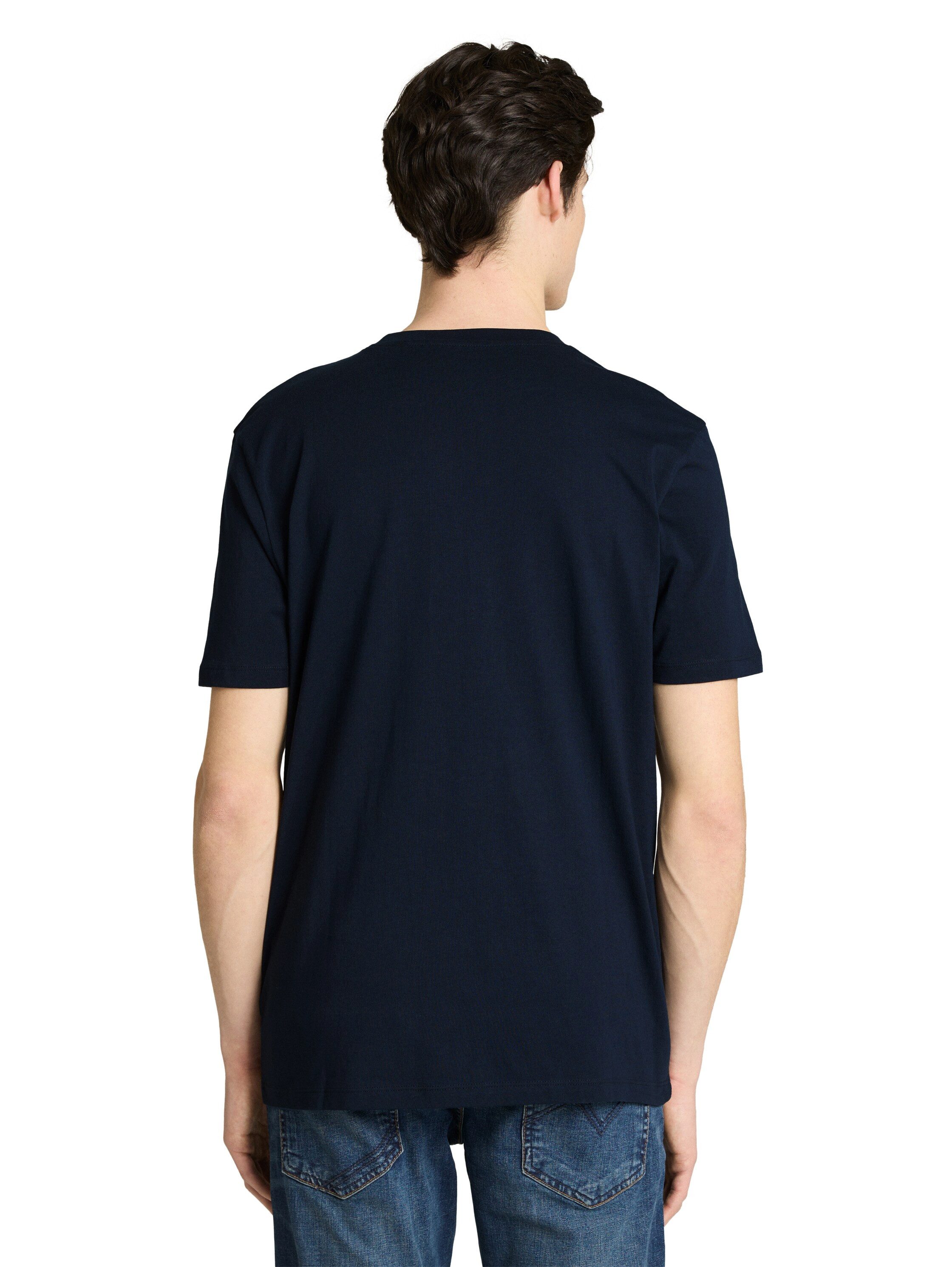 TOM TAILOR Denim Kurzarmshirt mit Logo-Print