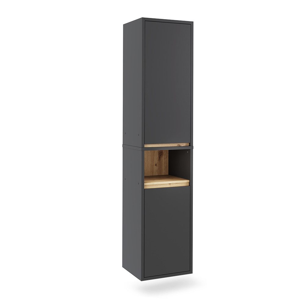 Vicco Hochschrank Viola, Grau/Artisan, 38 x günstig online kaufen