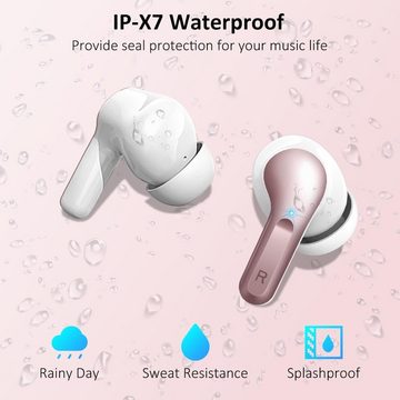 Ordtop Bluetooth 5.3 Neue wireless In-Ear-Kopfhörer (Kabellos, Stabil, Immersiv, Bluetooth, ENC Noise Cancelling mit USB-C, 40H Tiefer Bass, Wasserdicht Ohrhörer)
