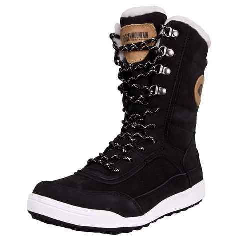 GUGGEN Mountain Winterstiefel HPC58 Damenwinterstiefel Fellstiefel wasserdicht Stiefel Lammfell, Damen Winterstiefel Stiefel Lederstiefel