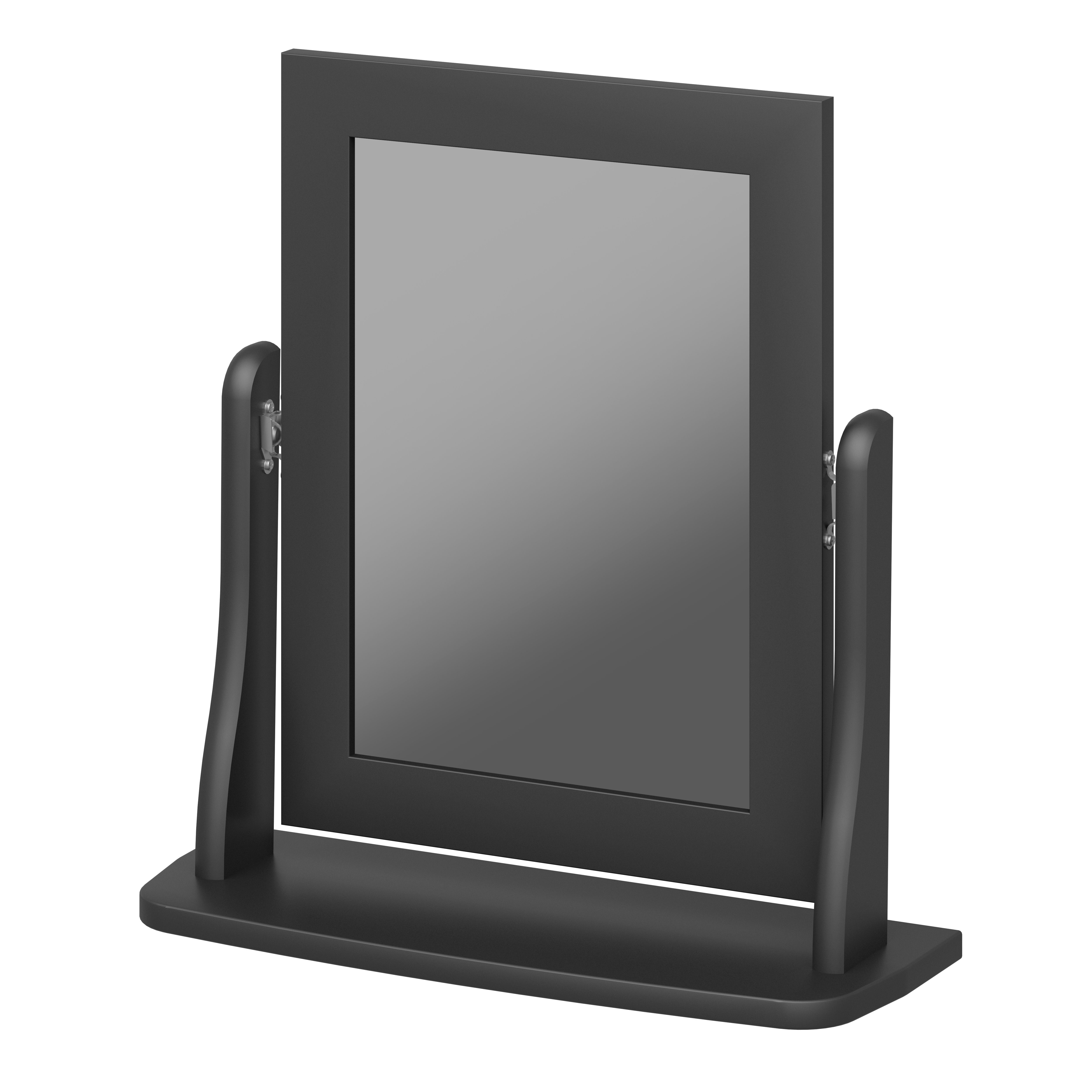 ebuy24 Spiegel schwarz Baroque Tischspiegel lackiert