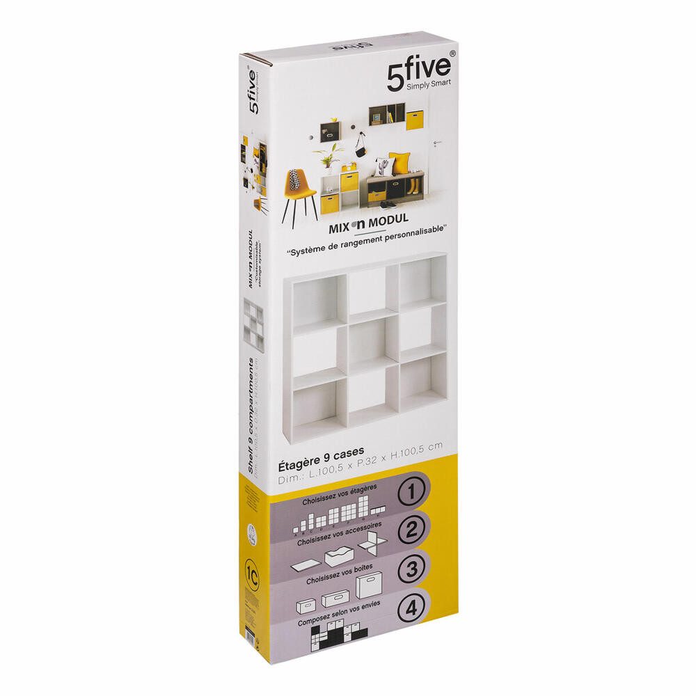 5five Simply Smart Regal Mix N Modul 3x3, modular kombinierbar