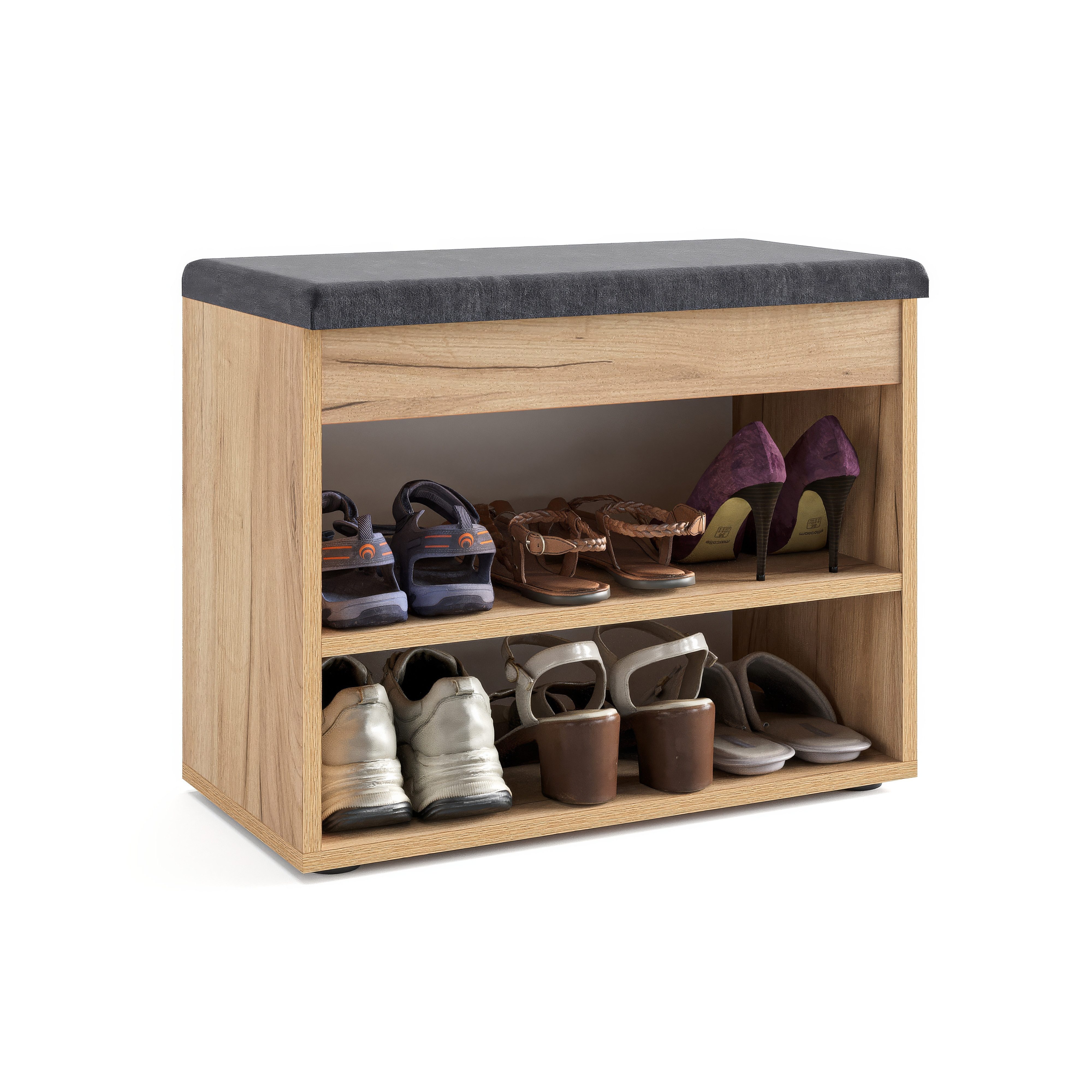 KOMTO Schuhschrank Schuhbank mit Sitzfläche Schuhregal günstig online kaufen
