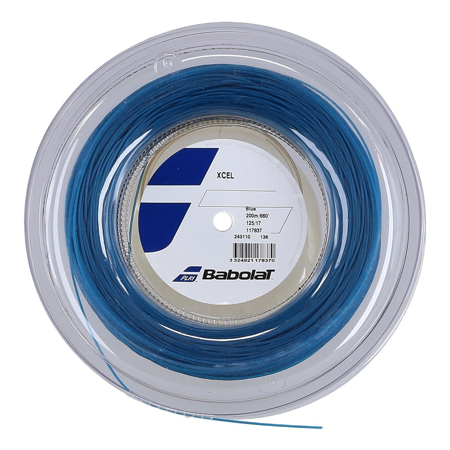 Tennissaite XCel (Armschonung+Touch) blau 200m Rolle