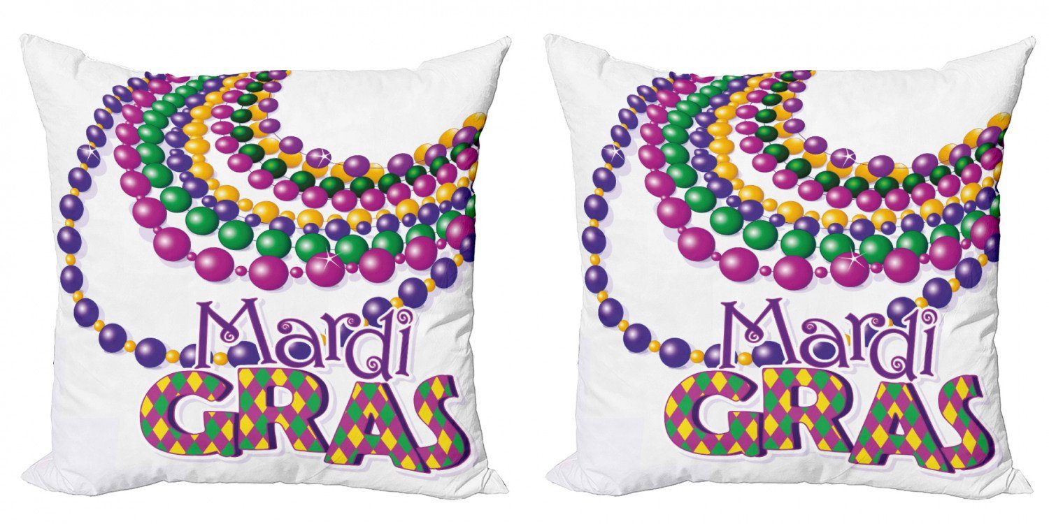 Abakuhaus Party-Perlen-Muster Kissenbezüge Karneval (2 Stück), Doppelseitiger Accent Digitaldruck, Modern