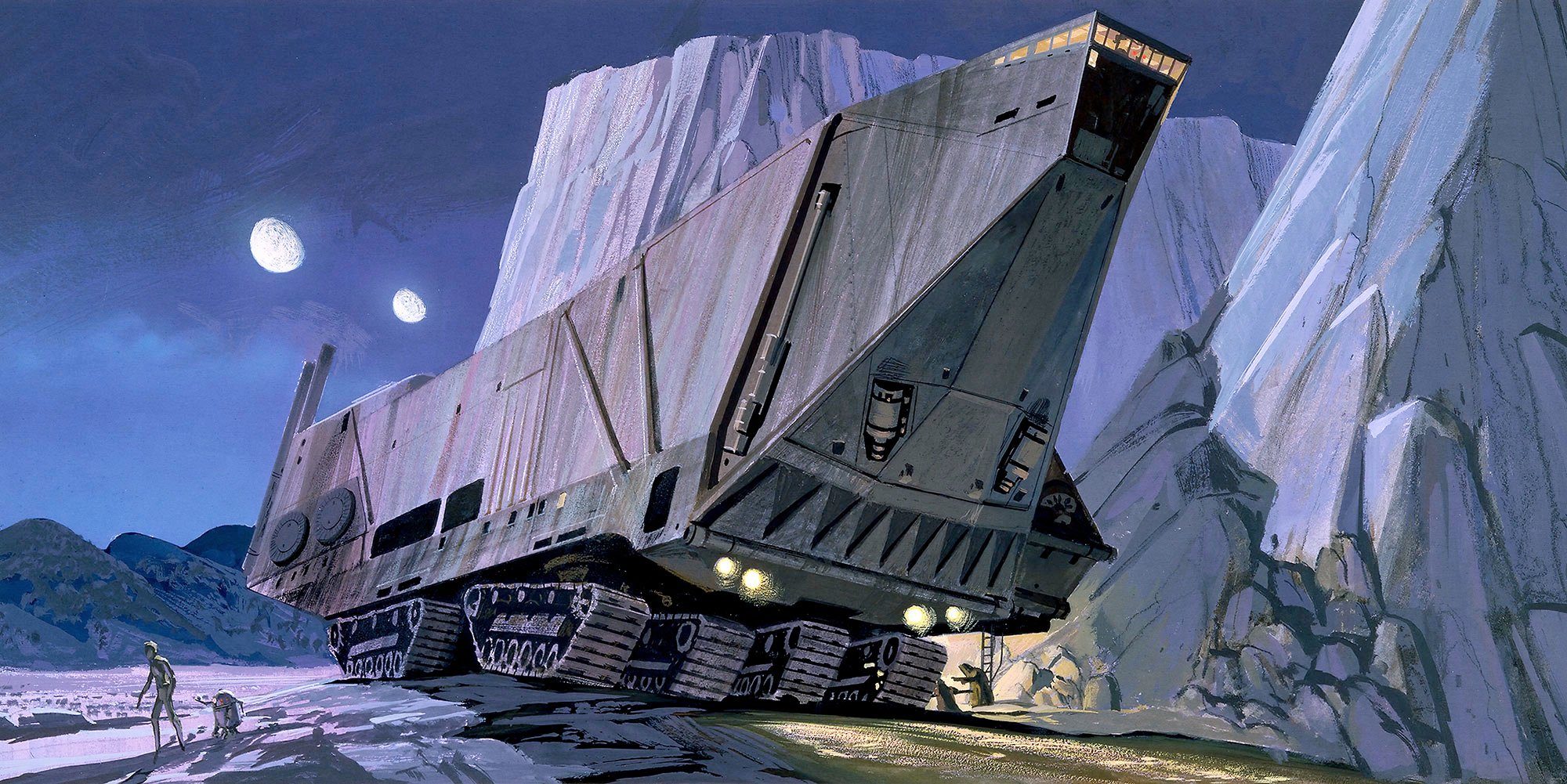 Komar Vliestapete Star Wars Classic RMQ Sandcrawler, 500x250 cm (Breite x  Höhe)