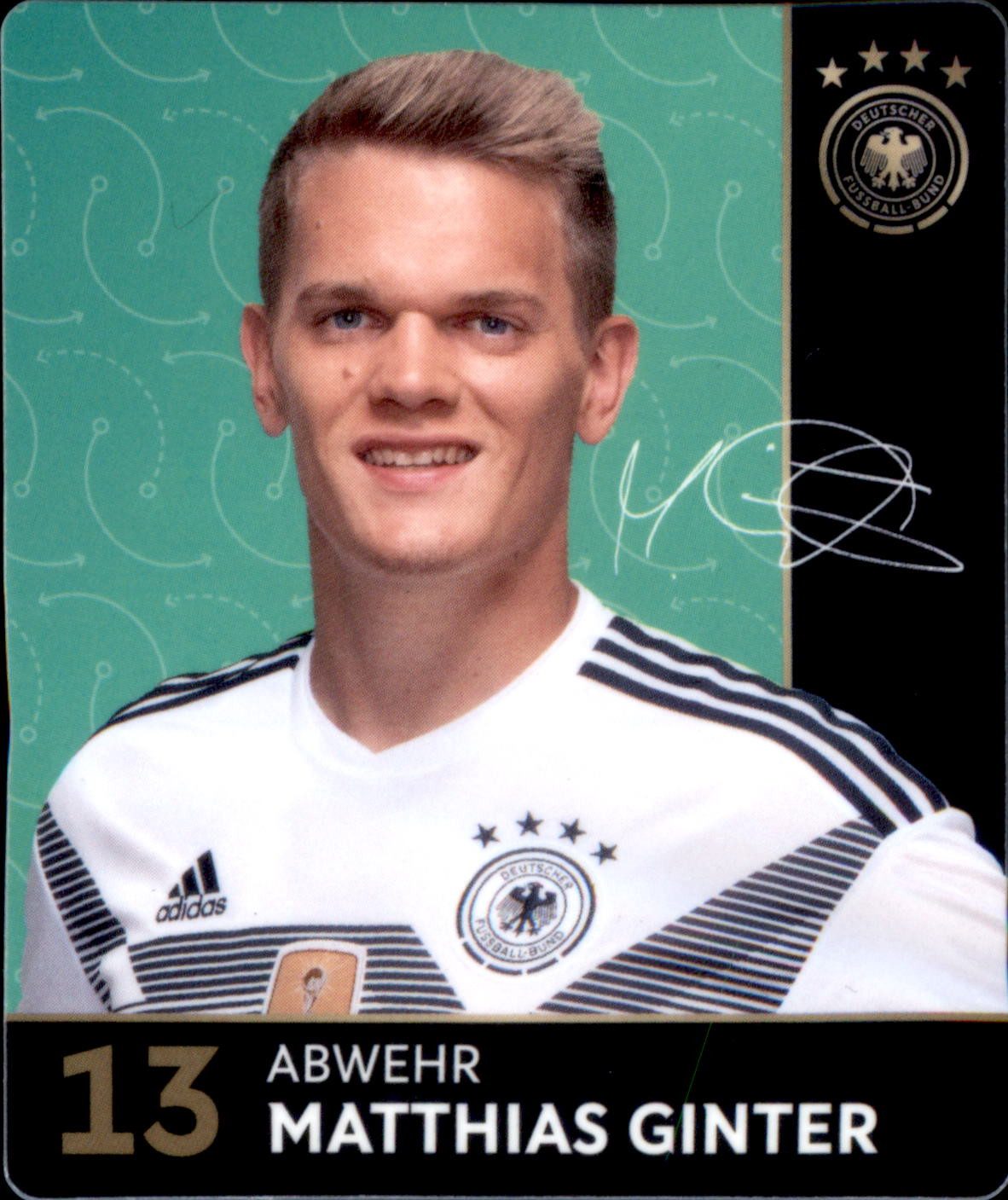 REWE Sammelkarte 13 - Matthias Ginter - REWE WM18 Sammelkarte
