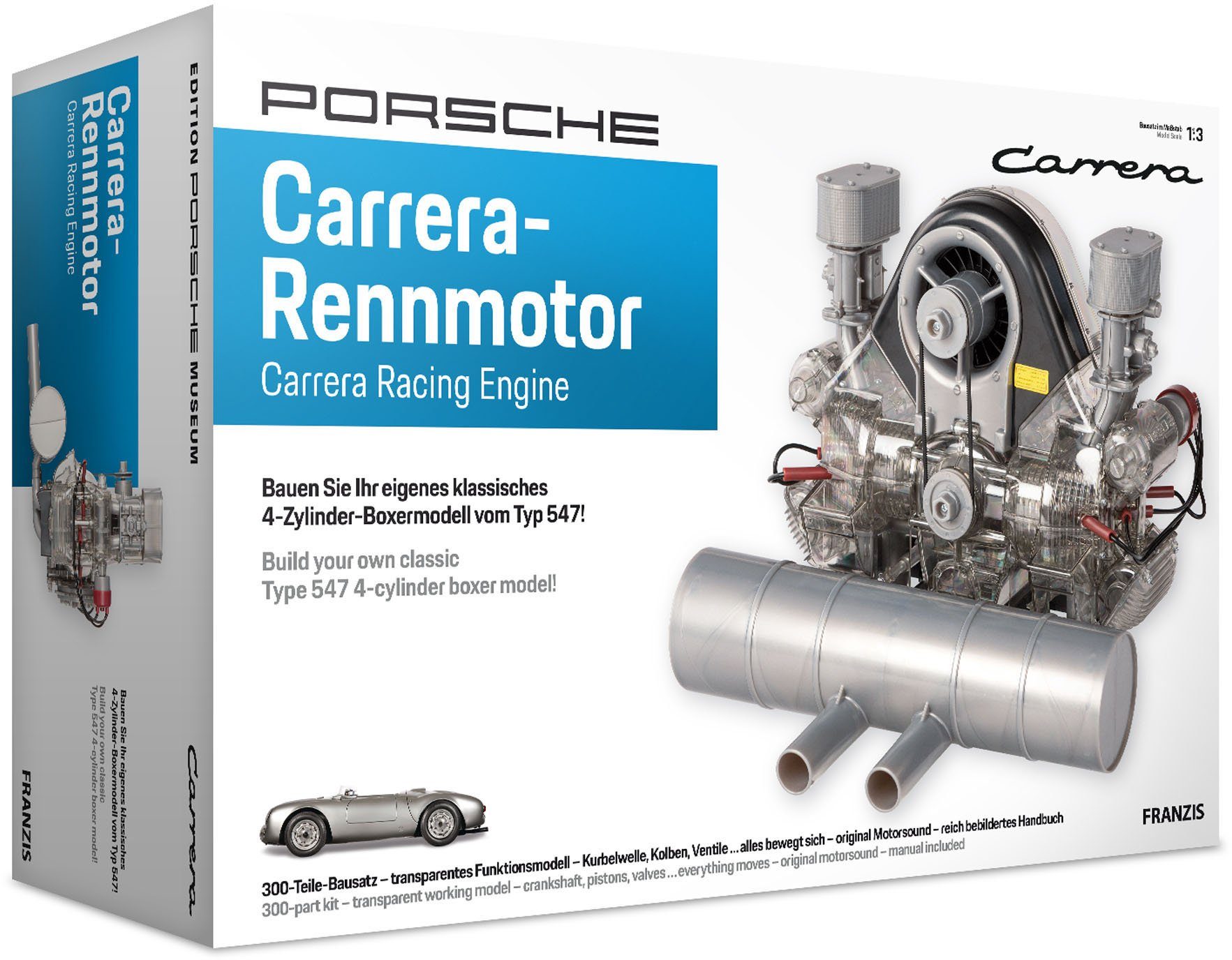 Image of Franzis Experimentierkasten »Porsche Carrera Rennmotor«, mit Sound