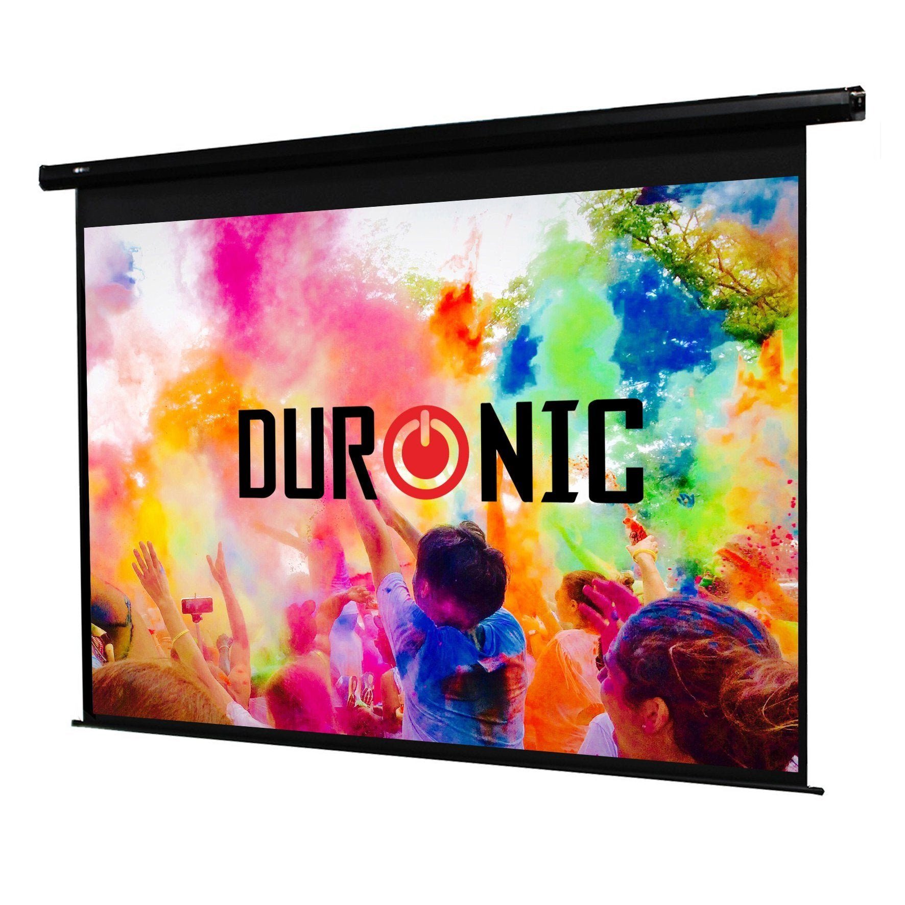 Duronic Motorleinwand (EPS70 Leinwand, 70 Zoll Rollo mit 142 x 107 cm)