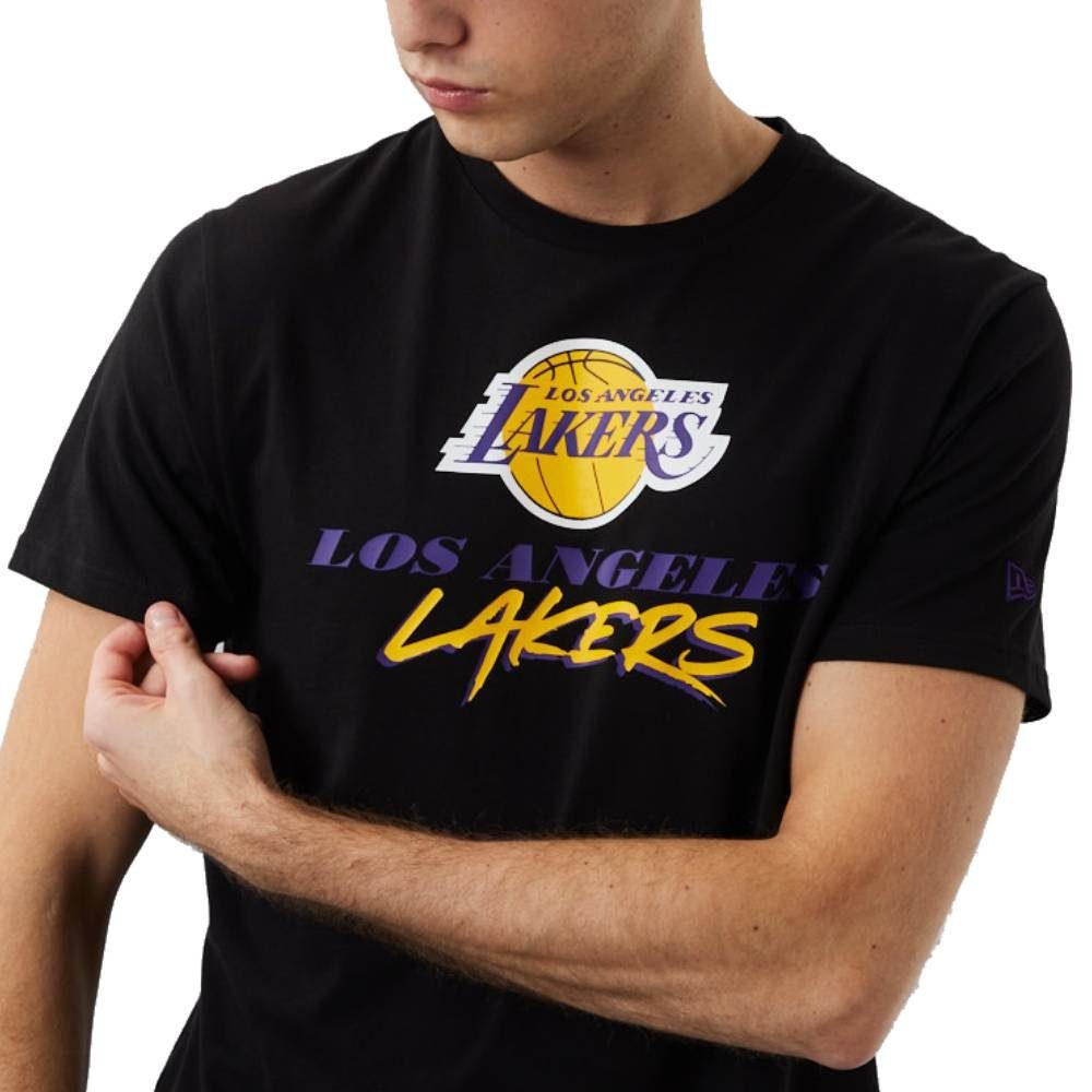 Script Era Lakers New Los Angeles T-Shirt NBA T-Shirt Era New