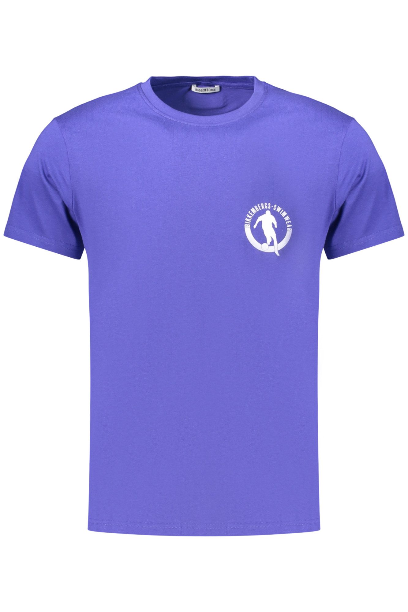Bikkembergs T-Shirt Herren Kurzarm T-Shirt Blau mit Logo und