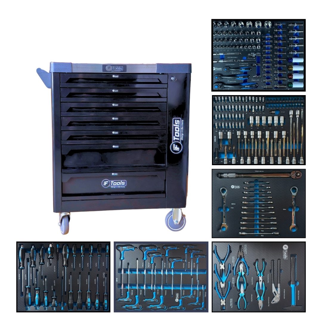 Toolcar Werkzeugwagen Toolcar F-Tools XXL Werkzeugwagen Werkstattwagen gefüllt