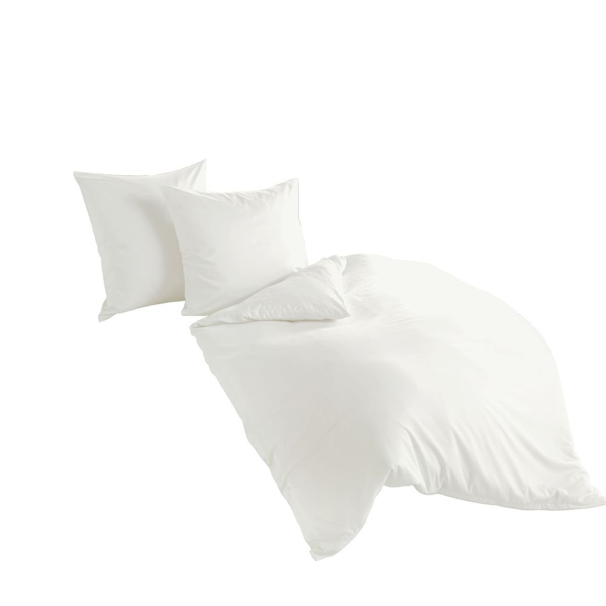 JACK Bettwäsche JACK by Bierbaum Uni Fein Biber Bettwäsche einfarbig Weiß B günstig online kaufen