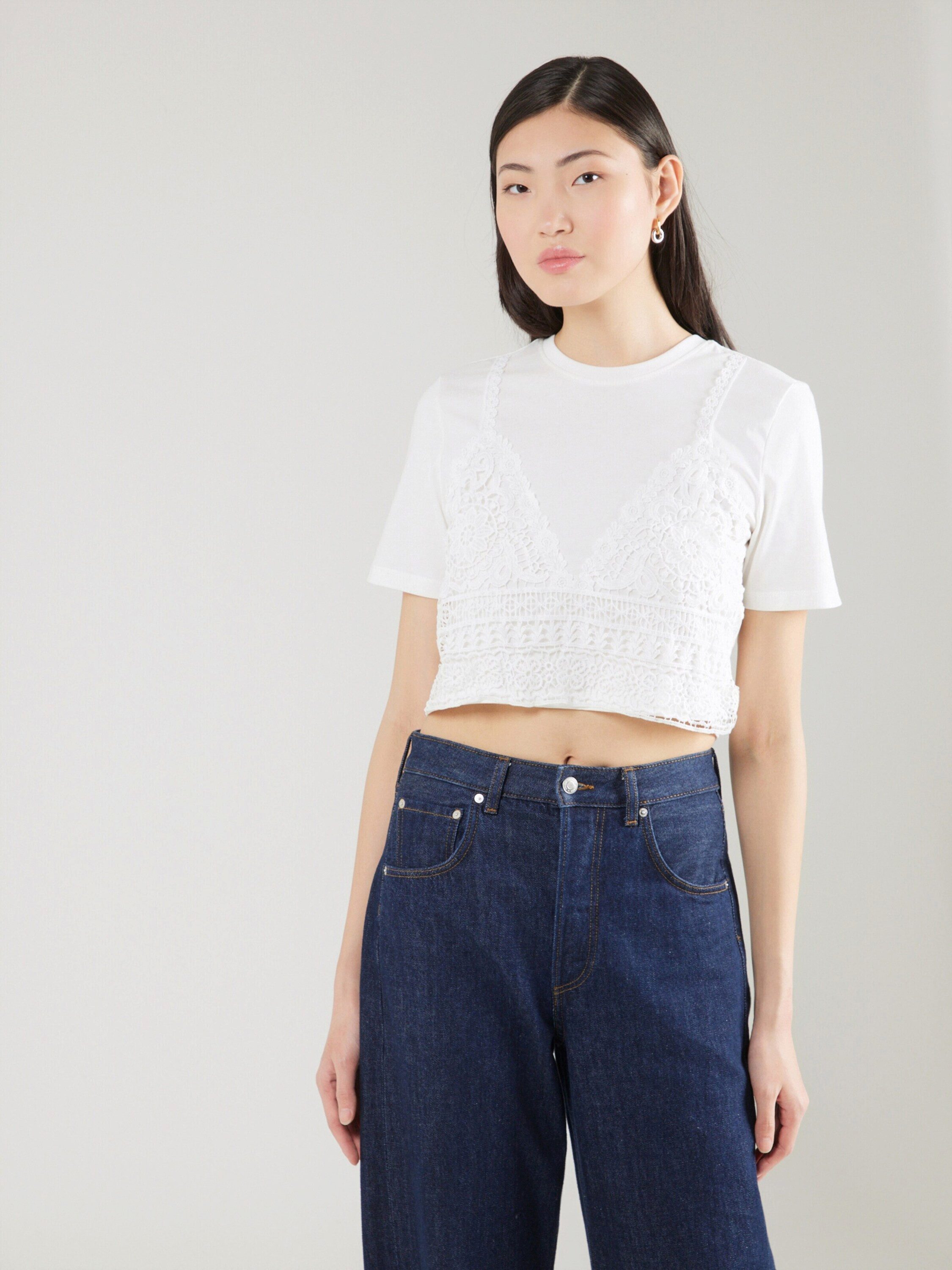 ONLY T-Shirt ONLBETSY (1-tlg) Spitze