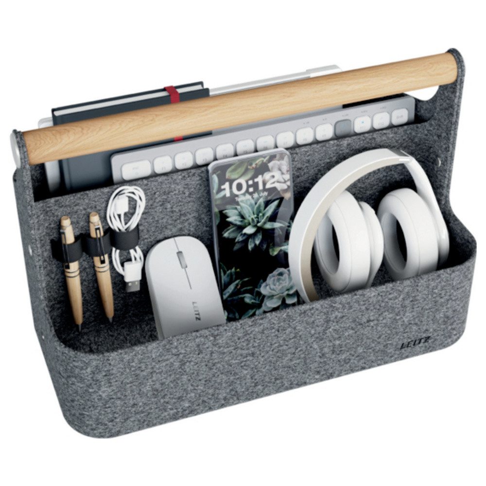 LEITZ Stehtisch Leitz Schreibtischorganizer Grau 6198-00-89