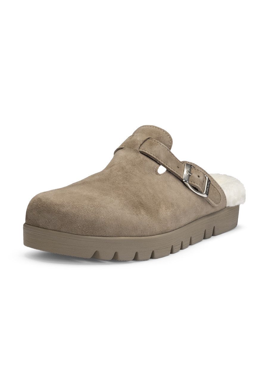 vitaform Damen Clogs Samtziegenleder Clog