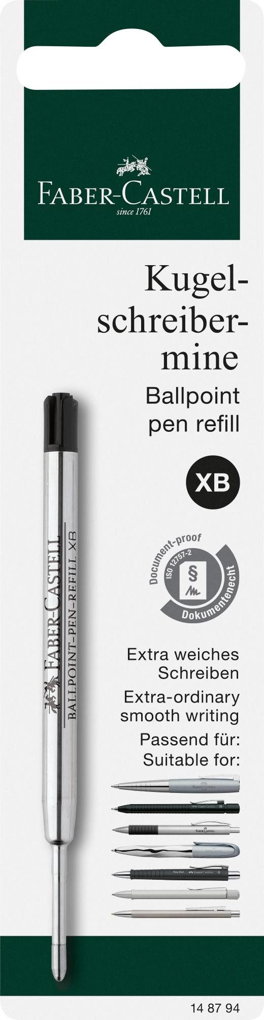 Faber-Castell Kugelschreibermine Faber Castell Kugelschreibermine XB schwarz Blister