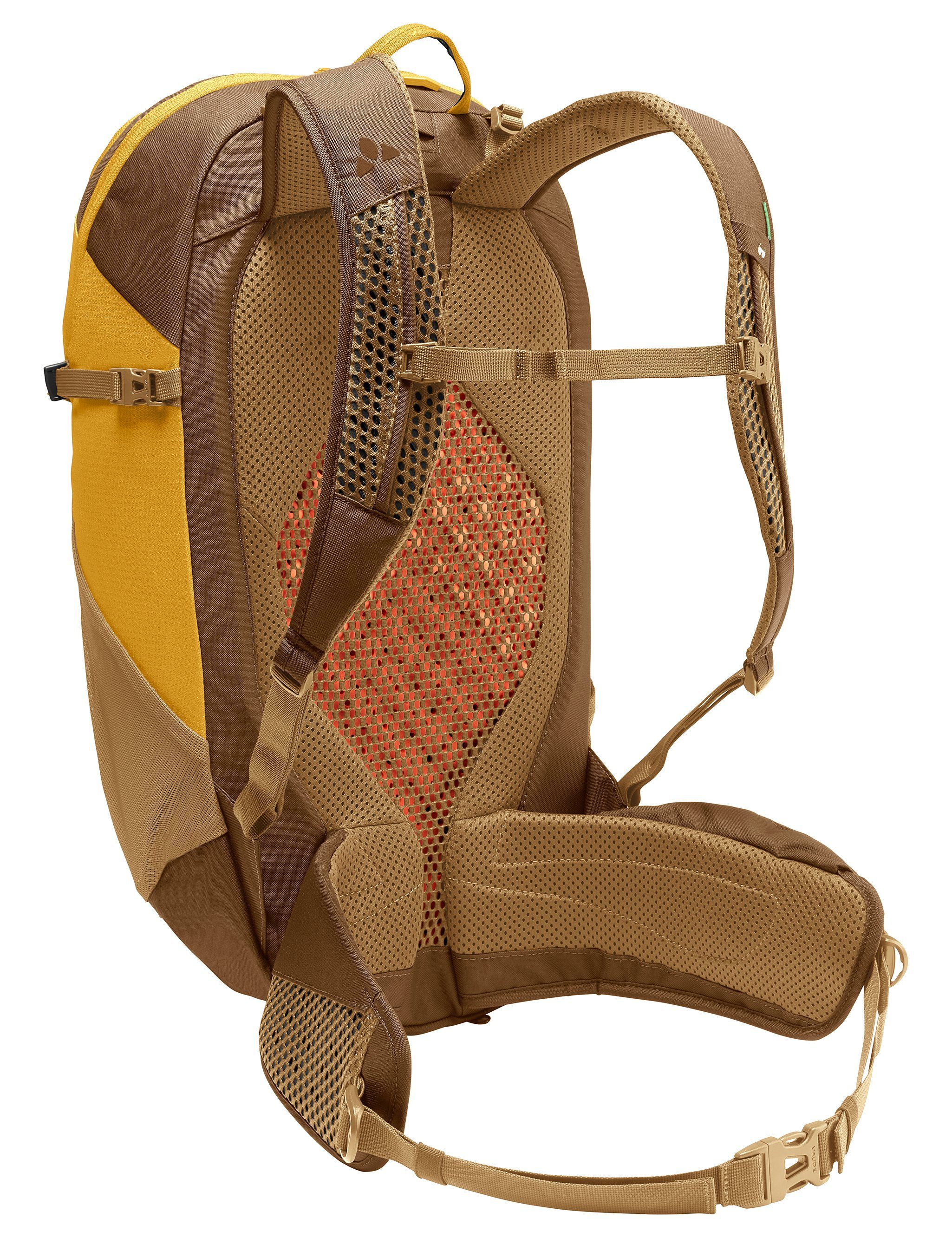 VAUDE burnt Knopf (Kein Neyland 26 Set), Wanderrucksack yellow Grüner Zip