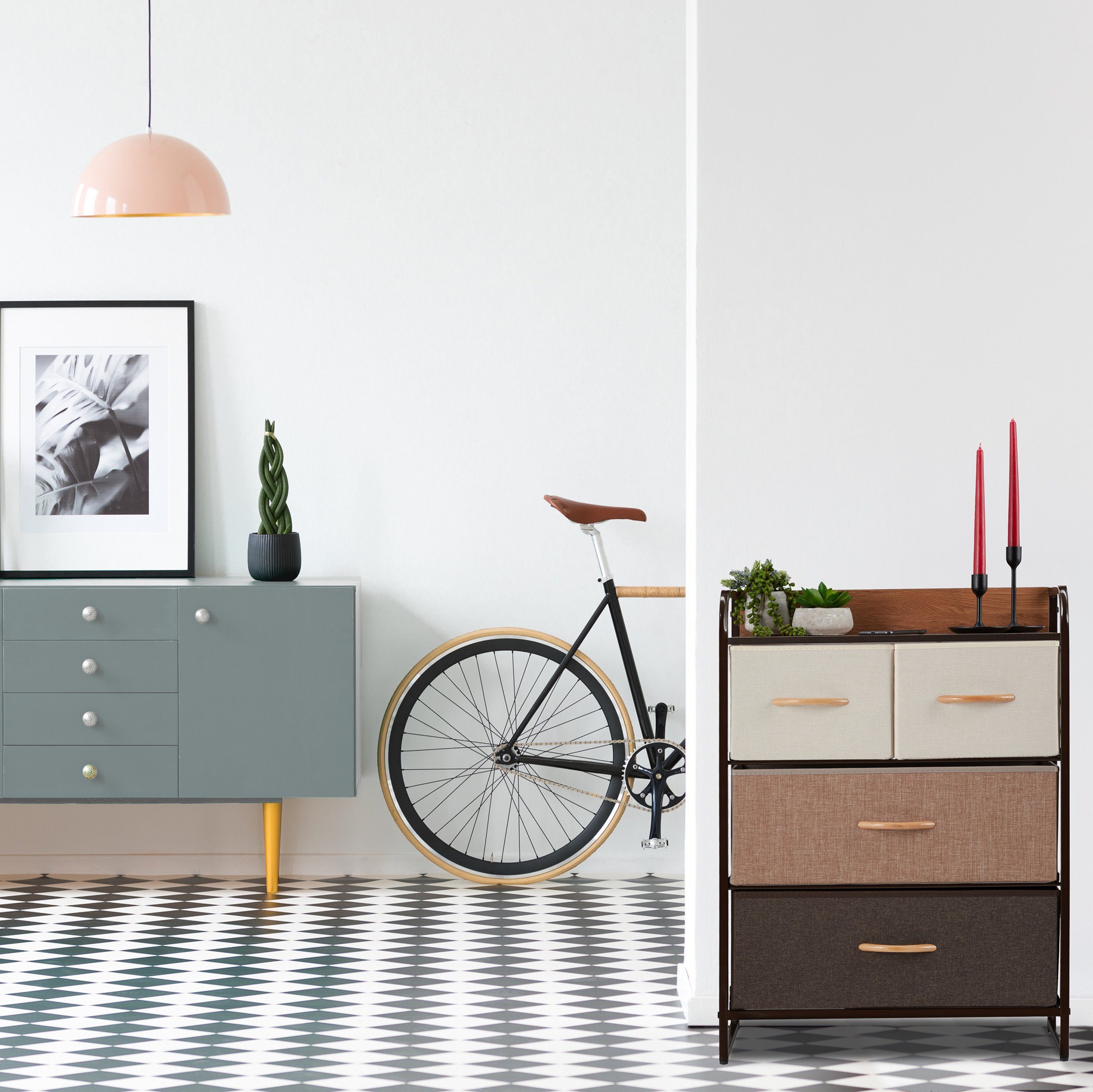 relaxdays Beistellschrank Schubladenschrank vers. Designs A günstig online kaufen