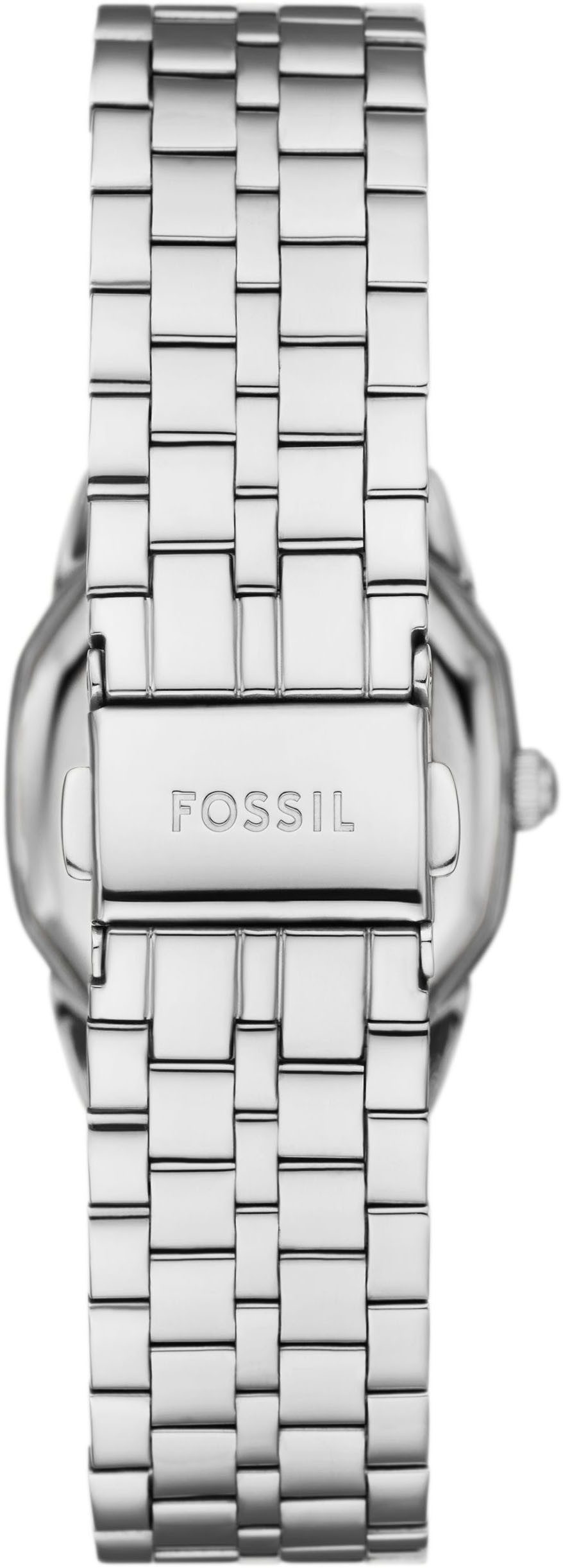 Fossil Quarzuhr Harlow ES5363, Armbanduhr, Damenuhr, Edelstahlarmband, analog