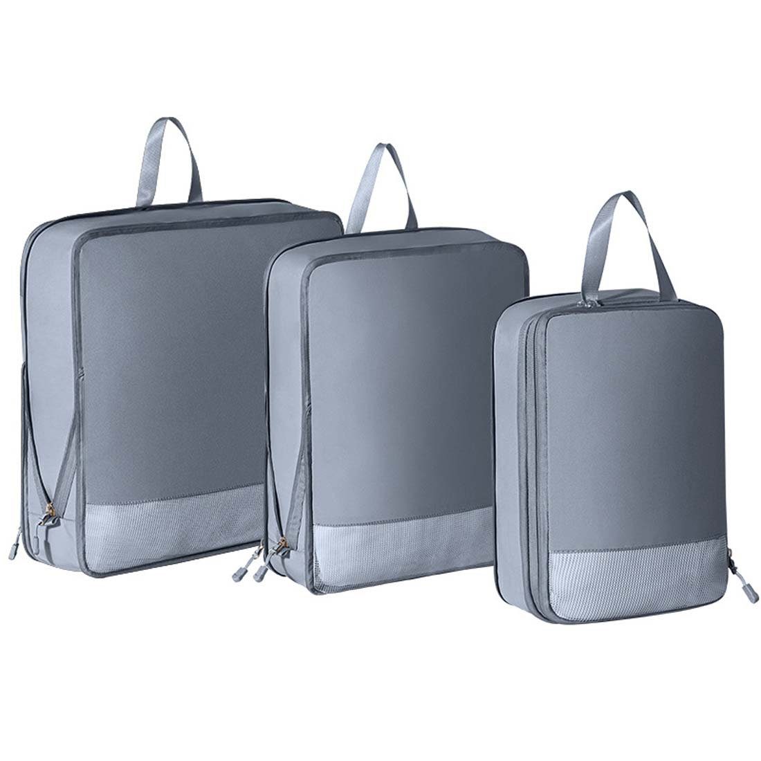 Schuhe, YANN grau (Reisetasche, Aufbewahrungstasche Gepäck Aufbewahrungskorb St), für für Aufbewahrungstasche dreiteiliger und Kompressionsanzug-Reise-Aufbewahrungstasche, Kleidung, 3 klassifizierte Anzug. Kleidung