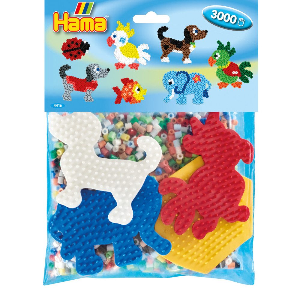 Hama Perlen Bügelperlen Hama - Bügelperlen Tiere - ca. 3000 Perlen