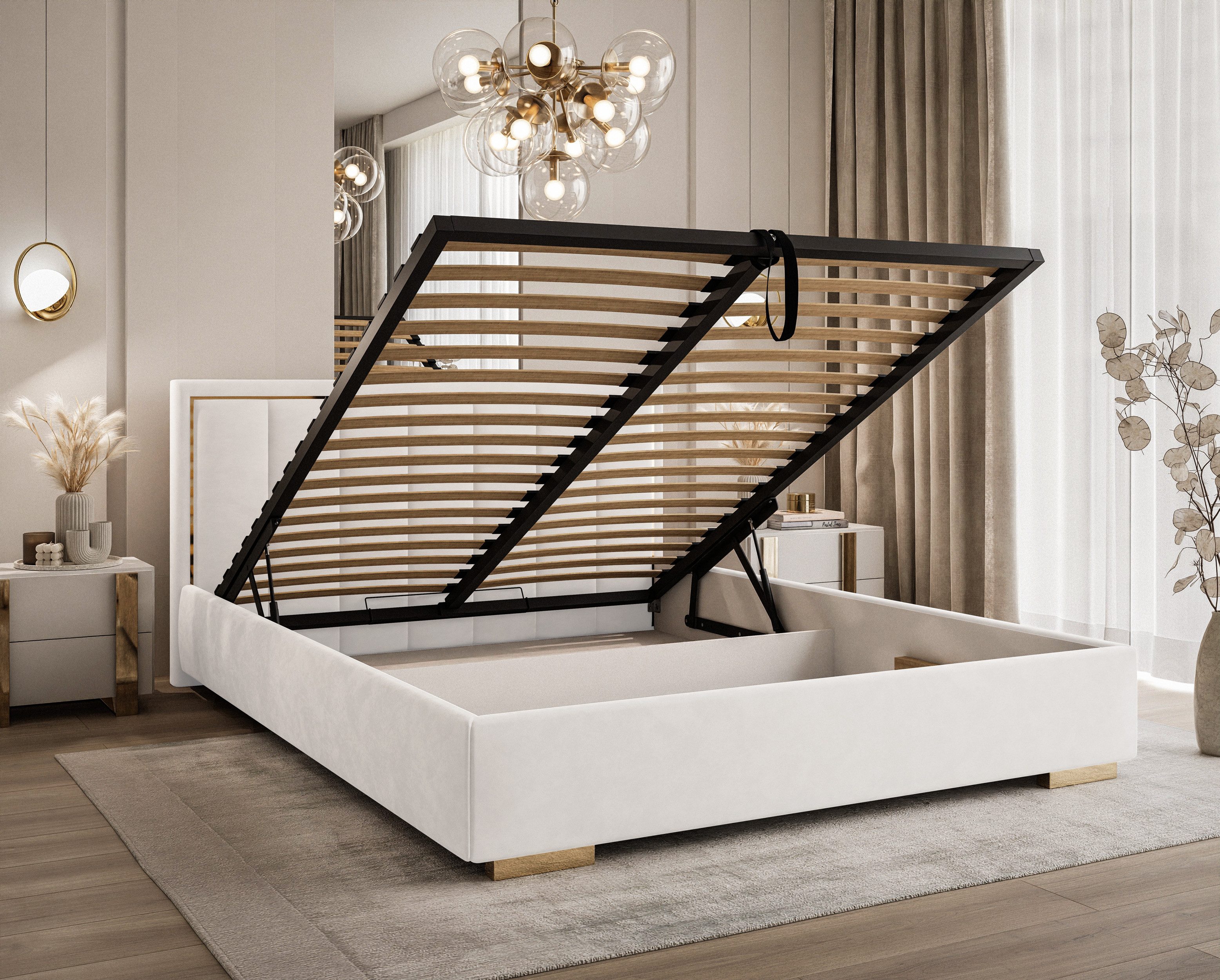 Lookway Polsterbett AURELIA mit Bettkasten und günstig online kaufen