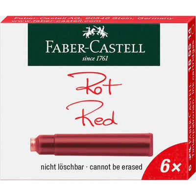 Faber-Castell Kugelschreiber FABER-CASTELL Tintenpatronen Standard, rot